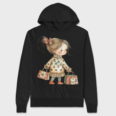 Christmas Gift Girl, Hanorac Oversize Barbati (Unisex)