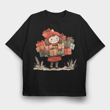 Christmas Gift Giver, Tricou Oversize Barbati (Unisex)