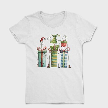 Christmas Gift Stack, Tricou Femei