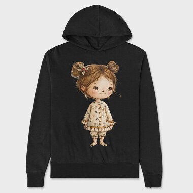 Christmas Ginger Pink Bunny, Hanorac Oversize Barbati (Unisex)