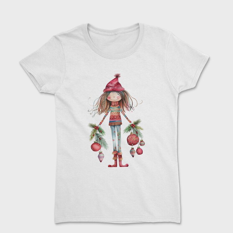 Christmas Girl Bells, Tricou Femei