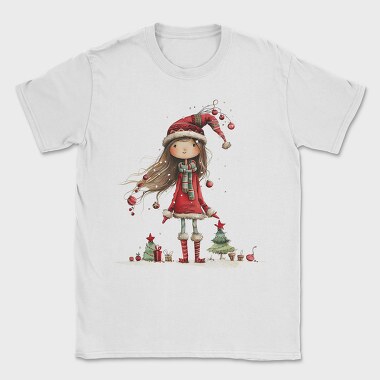 Christmas Girl Christmas Tree, Tricou Barbati (Unisex)