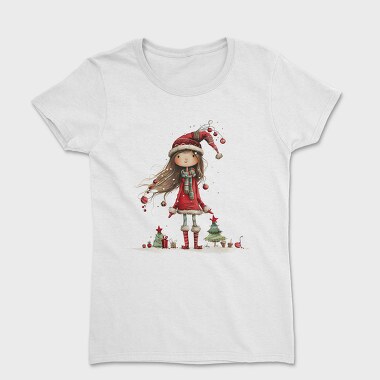 Christmas Girl Christmas Tree, Tricou Femei