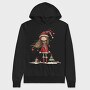 Christmas Girl Christmas Tree, Hanorac Oversize Barbati (Unisex)