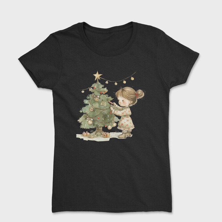 Christmas Girl Climber, Tricou Femei