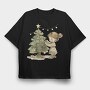Christmas Girl Climber, Tricou Oversize Barbati (Unisex)