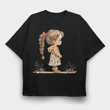 Christmas Girl Dress, Tricou Oversize Barbati (Unisex)
