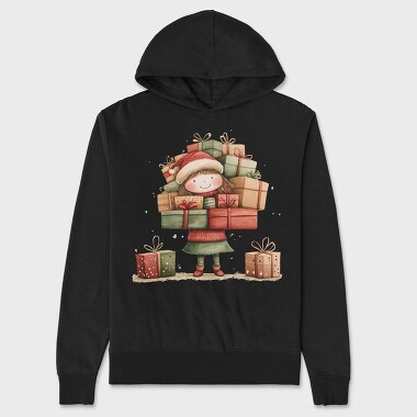 Christmas Girl Gifts, Hanorac Oversize Barbati (Unisex)