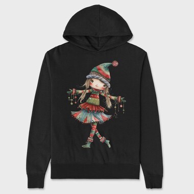 Christmas Girl Magic, Hanorac Oversize Barbati (Unisex)
