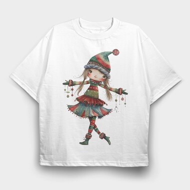 Christmas Girl Magic, Tricou Oversize Barbati (Unisex)