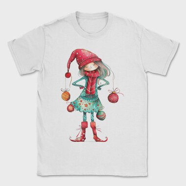 Christmas Girl Ornament, Tricou Barbati (Unisex)