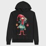 Christmas Girl Ornament, Hanorac Oversize Barbati (Unisex)