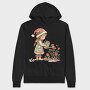 Christmas Girl Roses Garden, Hanorac Oversize Barbati (Unisex)