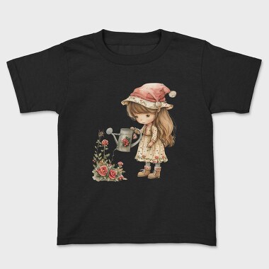Christmas Girl Watering Can, Tricou Copii