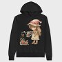 Christmas Girl Watering Can, Hanorac Oversize Barbati (Unisex)