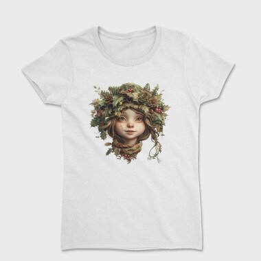 Christmas Girl Wreath, Tricou Femei