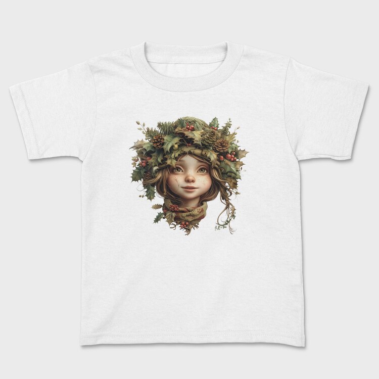 Christmas Girl Wreath, Tricou Copii