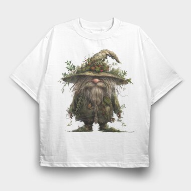 Christmas Gnome Garden, Tricou Oversize Barbati (Unisex)