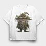 Christmas Gnome Garden, Tricou Oversize Barbati (Unisex)