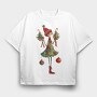 Christmas Gnome Magic, Tricou Oversize Barbati (Unisex)