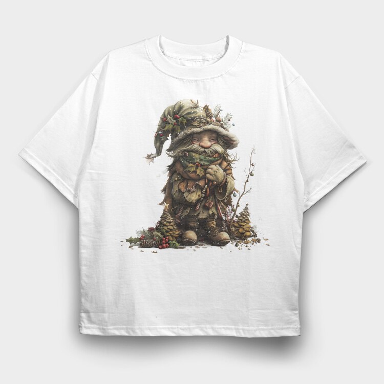 Christmas Gnome Ornament, Tricou Oversize Barbati (Unisex)