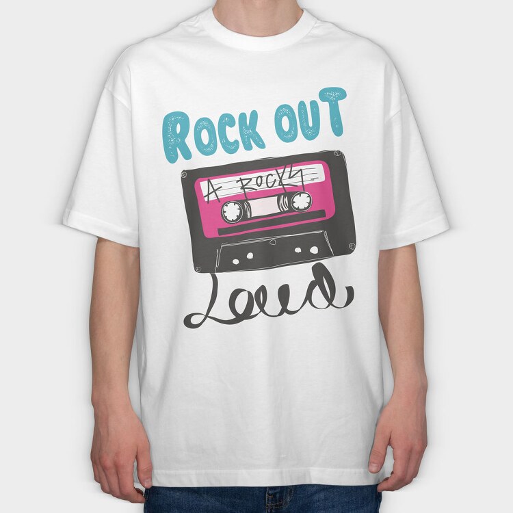 Rock Out Loud, Tricou Oversize Barbati (Unisex)