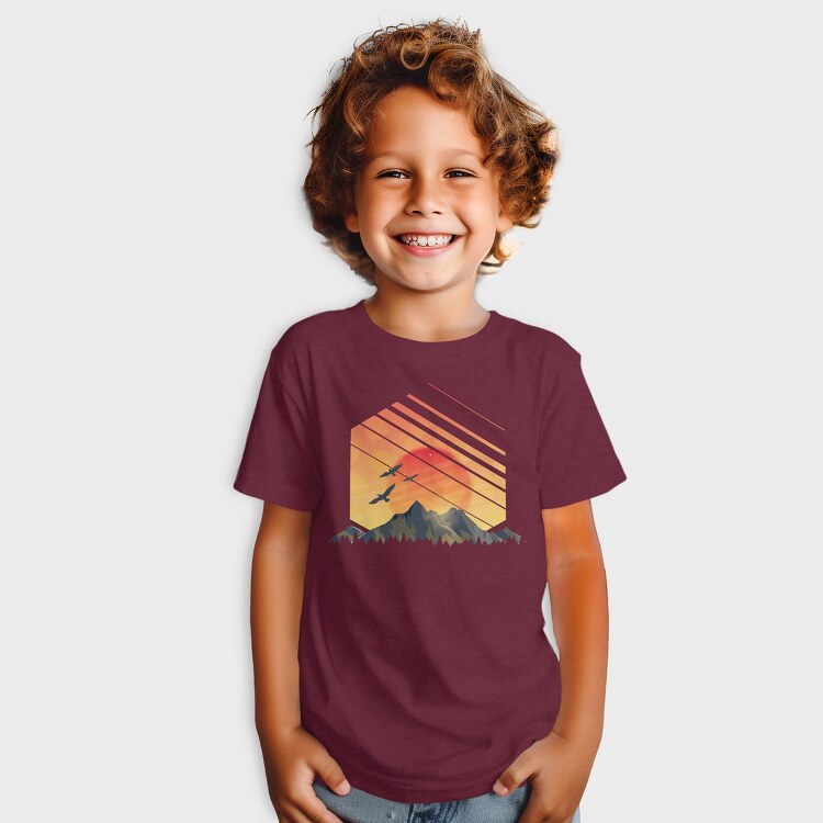 Geometric Sunset, Tricou Copii