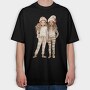 Christmas Friends Pajamas, Tricou Oversize Barbati (Unisex)