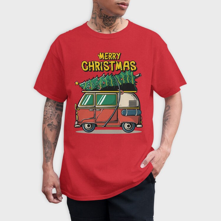 Christmas Van Ride, Tricou Barbati (Unisex)