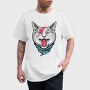 Skull Bandit Cat, Tricou Barbati (Unisex)