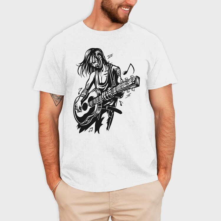 Rockstar Guitar Solo, Tricou Barbati (Unisex)