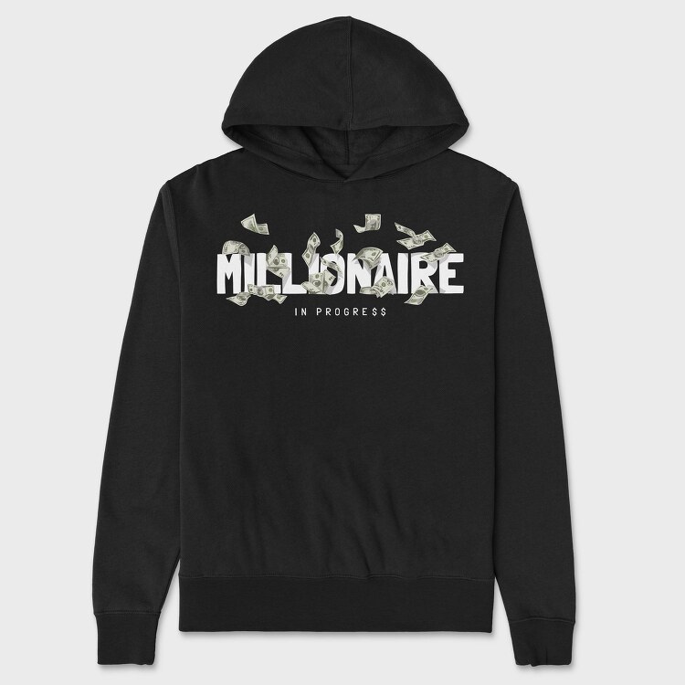 Millionaire In Progress, Hanorac Oversize Barbati (Unisex)