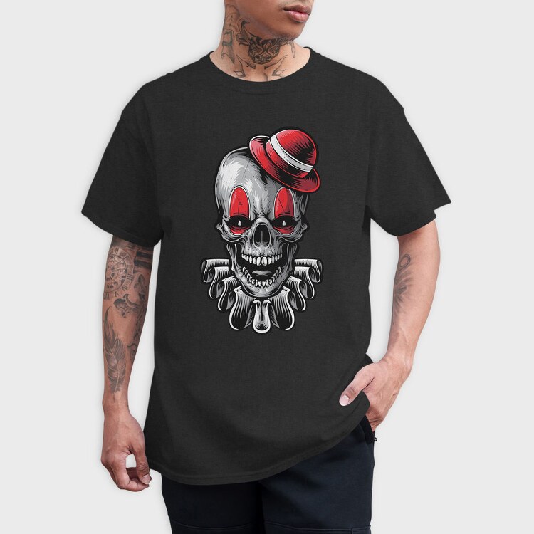 Skull Clown Cap, Tricou Barbati (Unisex)