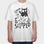 Umm He Slipped, Tricou Oversize Barbati (Unisex)