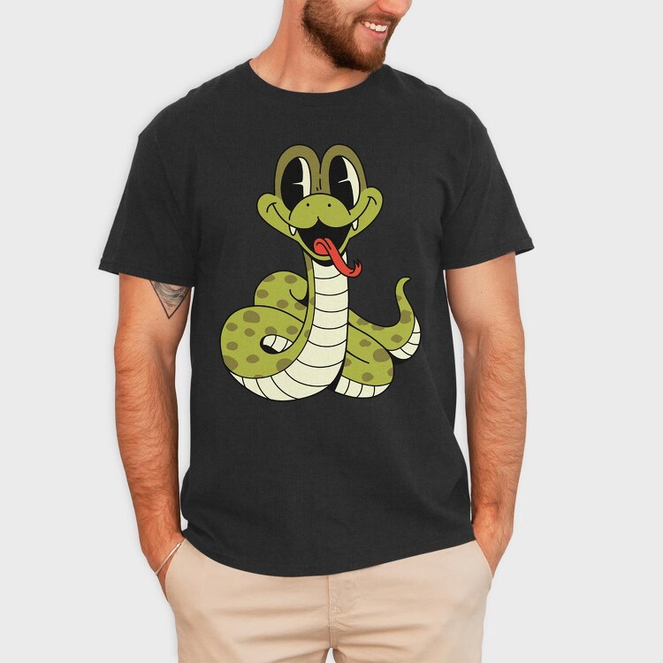 Snake Cute, Tricou Barbati (Unisex)