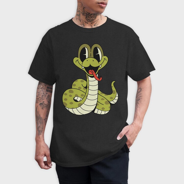 Snake Cute, Tricou Barbati (Unisex)