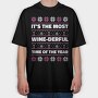 Ugly Sweater Wine, Tricou Oversize Barbati (Unisex)