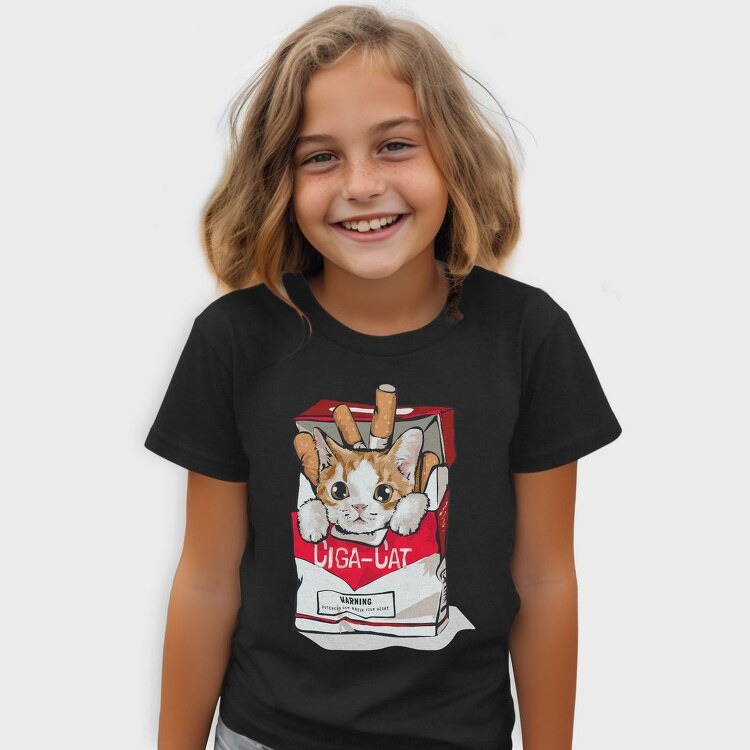 Cigarette Cat Warning, Tricou Copii