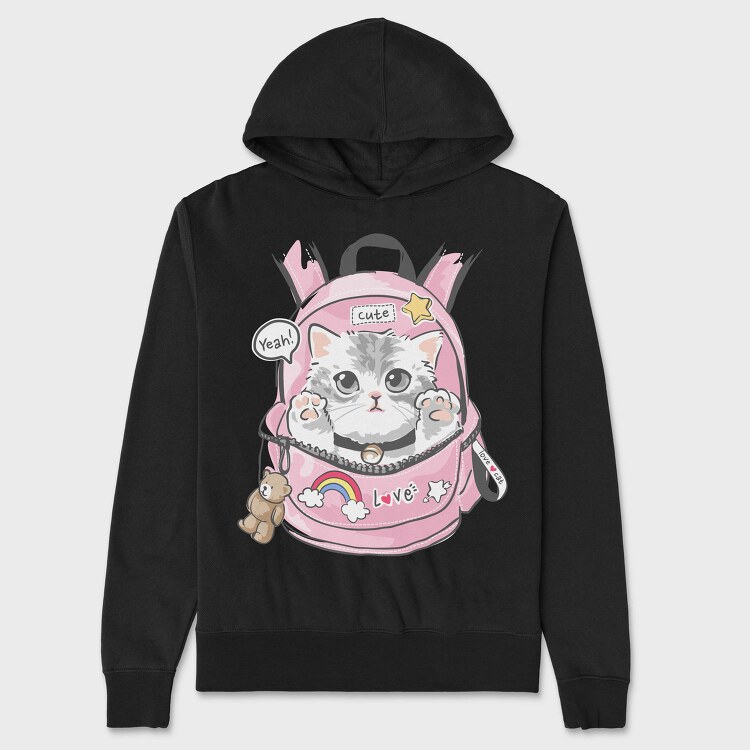 Kitty Backpack Love, Hanorac Oversize Barbati (Unisex)