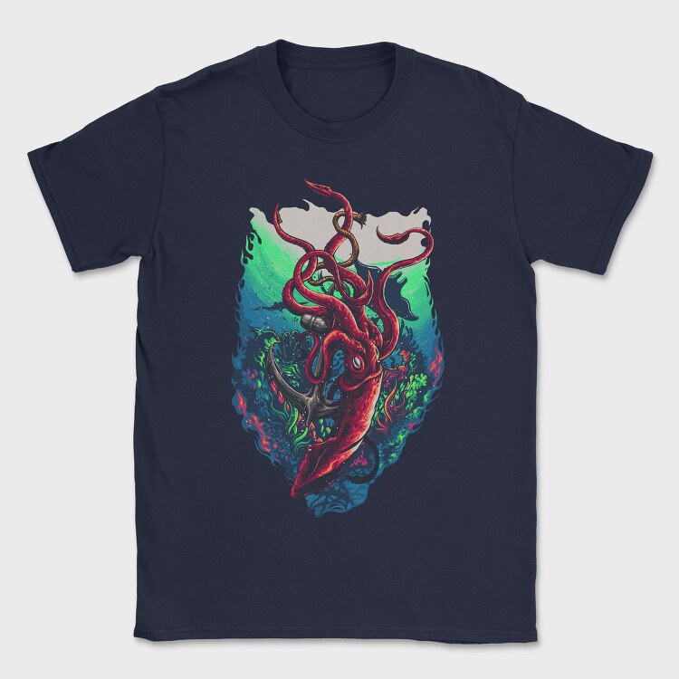 Octopus Abyss, Tricou Barbati (Unisex)