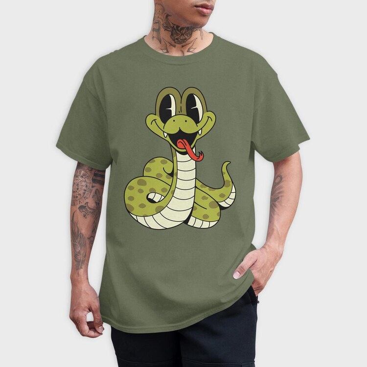 Snake Cute, Tricou Barbati (Unisex)
