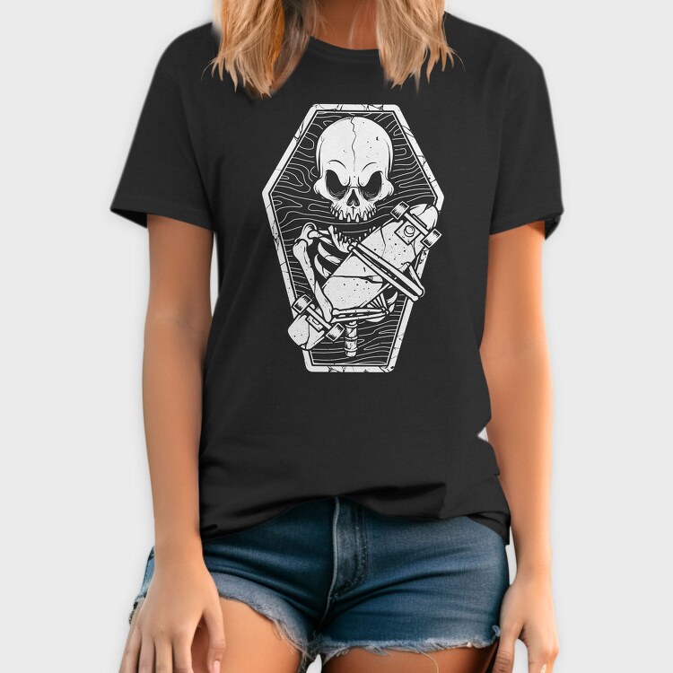 Skull Coffin Cross, Tricou Barbati (Unisex)