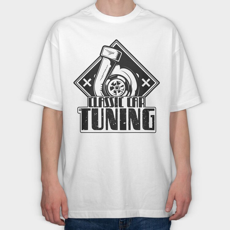 Classic Car Tuning, Tricou Oversize Barbati (Unisex)