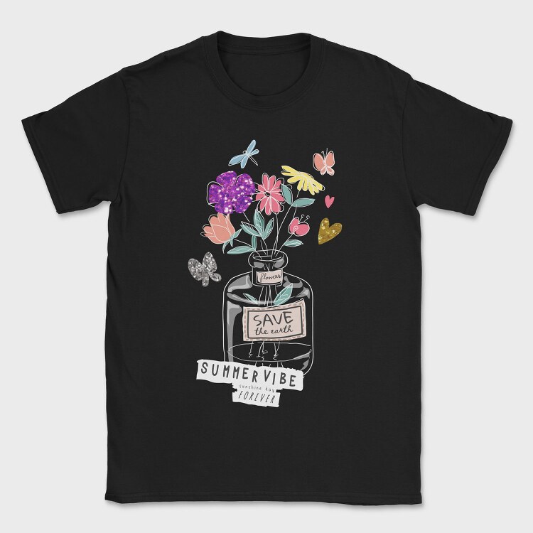 Summer Bouquet Vibes, Tricou Barbati (Unisex)