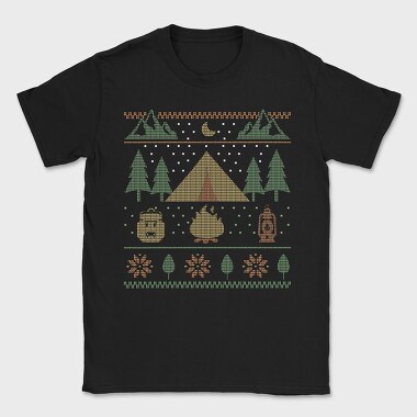 Ugly Sweater Camping, Tricou Barbati (Unisex)