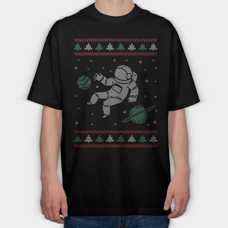 Ugly Sweater Space, Tricou Oversize Barbati (Unisex)
