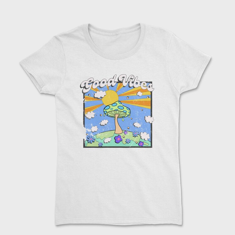 Good Vibes Mushroom, Tricou Femei