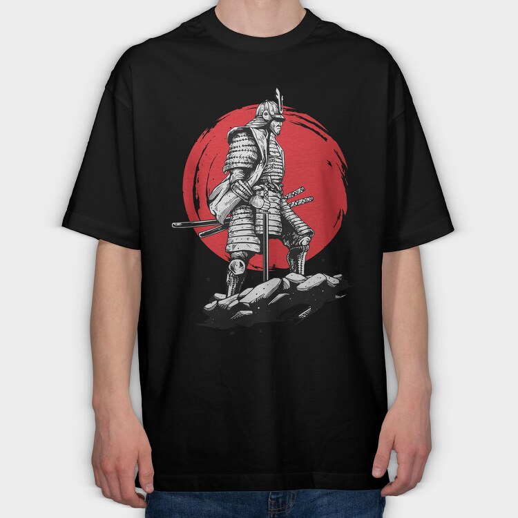 Samurai Warrior 1, Tricou Oversize Barbati (Unisex)