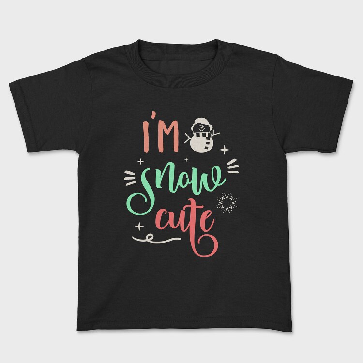 Snowy Cute Vibes, Tricou Copii