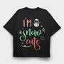 Snowy Cute Vibes, Tricou Oversize Barbati (Unisex)